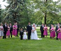 Vests for groomsmen, bridesmaid's dresses, flowergirl's dress.